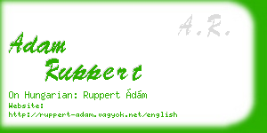 adam ruppert business card